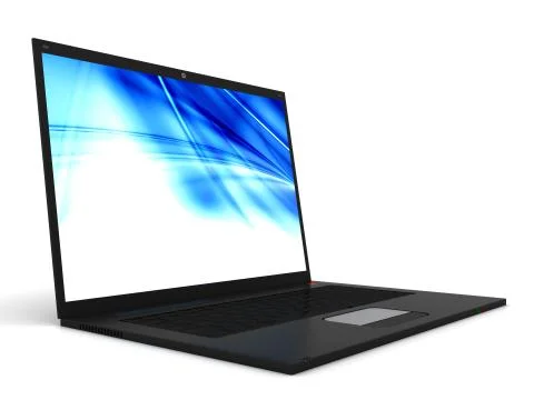 Laptop isolated on white background Stock Illustration