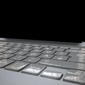 Laptop isolated on white background Stock Illustration