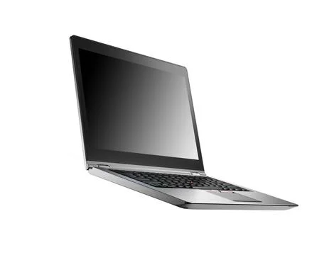 Laptop isolated on white background Stock Photos