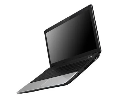 Laptop Isolated on white background Stock Photos