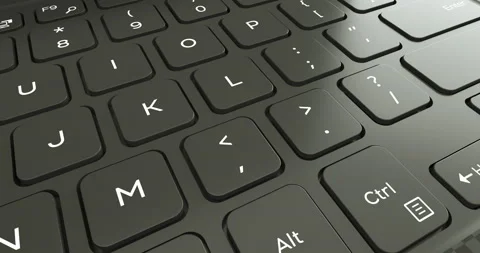 Laptop key board close up shot Stock Footage 135299153