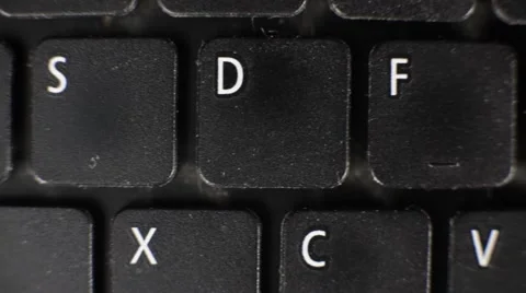 Laptop Keyboard Close Up Dolly Stock Footage 52044801
