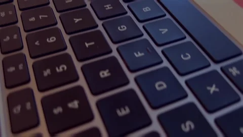 Laptop keyboard close up Stock Footage 276884692