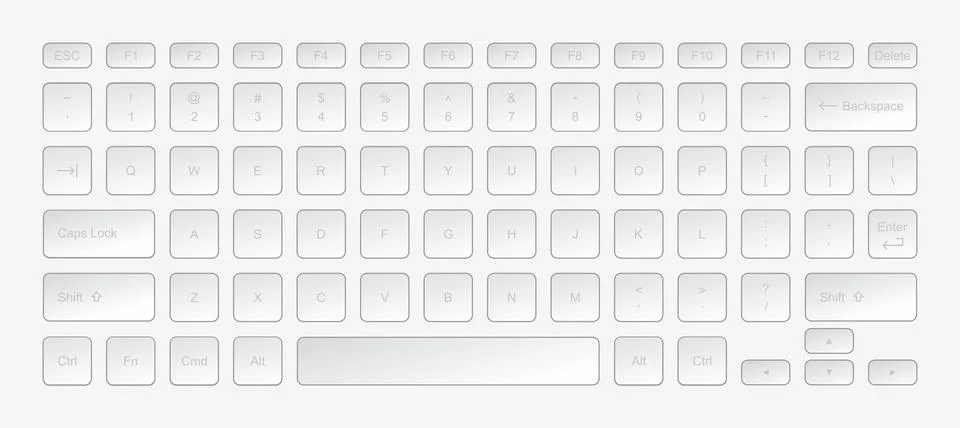 Laptop keyboard computer Stock Illustration