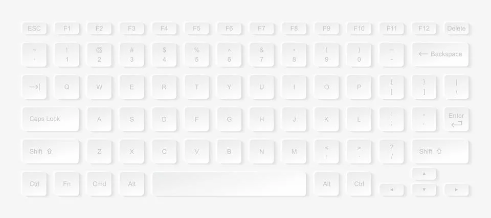 Laptop keyboard computer Stock Illustration