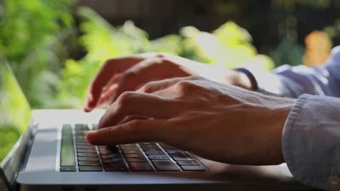 Laptop keyboard. connecting with AI Program Coding screen on Computer Screen Stock-Footage 334586279