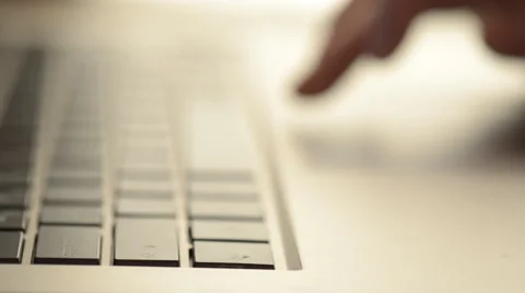 Laptop keyboard Stock Footage 49120525