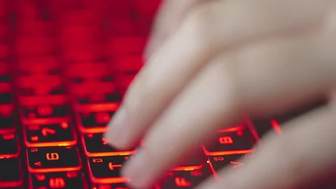 Laptop keyboard Stock-Footage 164183876