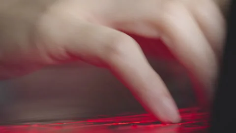 Laptop keyboard Video stock 164184167