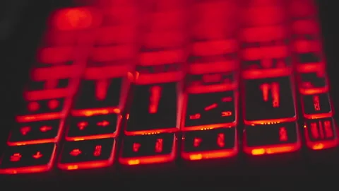 Laptop keyboard Video stock 164184424