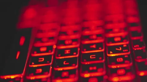 Laptop keyboard Video stock 164184454