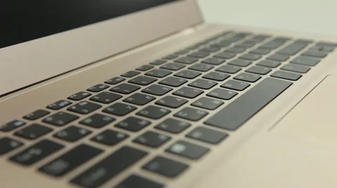 Laptop keyboard macro shot Stock Footage 67858308