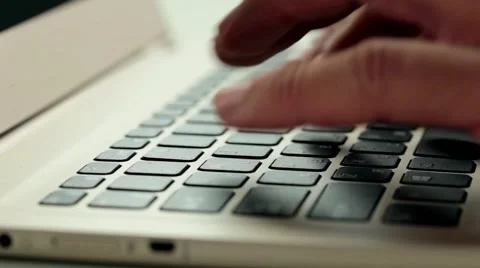Laptop keyboard typing Stock Footage 67857132