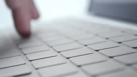 Laptop Keyboard Typing (Macro) Stockbeeldmateriaal 95416501