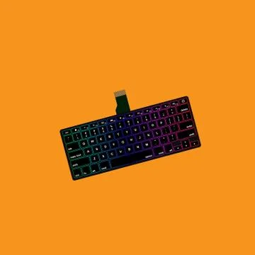 Laptop Keyboard vector illustration Stock Illustration