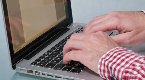 Laptop Keyboard Working Hard Video stock 58821903