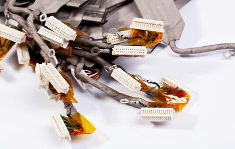 Laptop matrix lvds cable plug Stock Photos