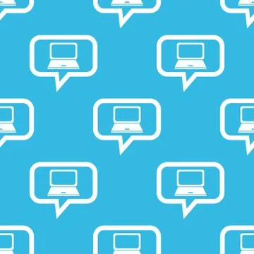 Laptop message pattern Stock Illustration