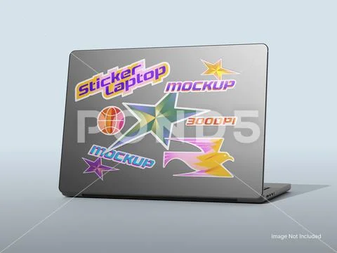 Laptop Mockup 3D Rendering PSD Template