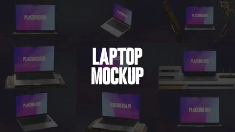 Laptop Mockup Catálogo de After Effects