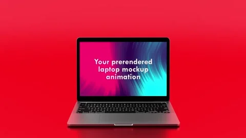 Laptop Mockup - Business Presentation, Application Promotion, UI/UX Template 스톡 After Effects