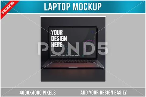 Laptop Mockup Modello PSD