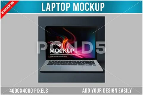 Laptop Mockup Modello PSD