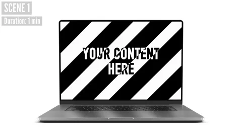 Laptop Mockup, Set of 15 AE Templates with Replaceable Screens and Backgrounds Catálogo de After Effects