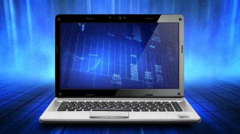 Laptop Motion Background Stock Footage 49515351