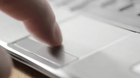 Laptop mouse pad CU Stock Footage 10728737