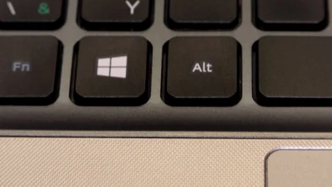 Laptop, Notebook, Computer keyboard, closeup, detail Stock Footage 122815455