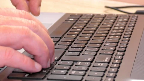 Laptop, Notebook, Computer keyboard, closeup, detail Stock Footage 122820644
