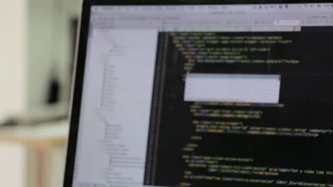 Laptop notebook developer Stock Footage 98677335