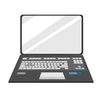 Laptop Notebook Front View Stock Illustration