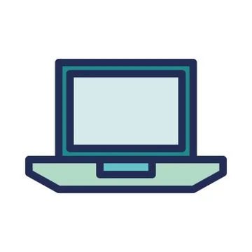 Laptop notebook logo or icon illustration Stock Illustration