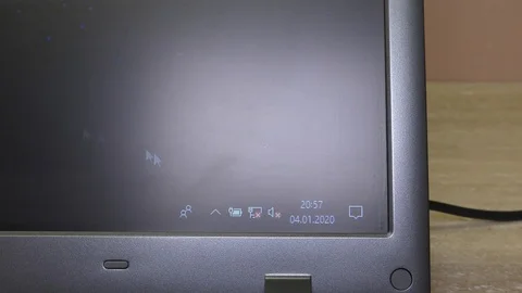 Laptop, Notebook, Windows10, Arrow, Computer keyboard, closeup, detail Stock Footage 122816119