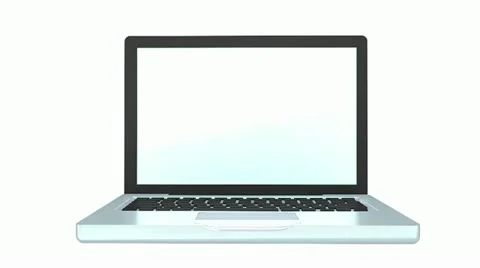 Laptop open animation Stock Footage 21878942
