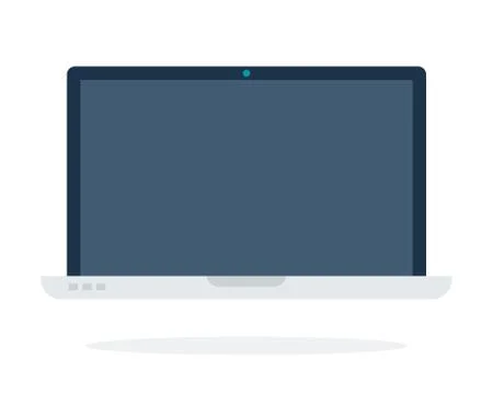 Laptop in the open form Illustrazione stock