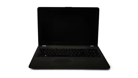 Laptop opens and closes on a white background. Stop motion. Stock Footage 116342660