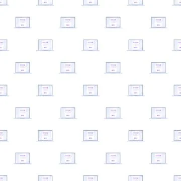 Laptop pattern creating seamless technology background Stockillustratie