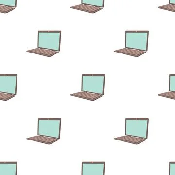 Laptop pattern seamless vector 스톡 일러스트