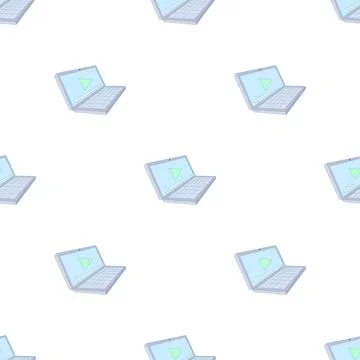 Laptop pattern seamless vector 스톡 일러스트