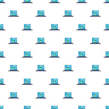 Laptop pattern showing online financial transaction concept 스톡 일러스트