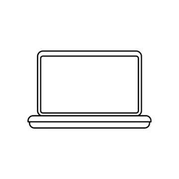 Laptop pc computer Stock Illustration