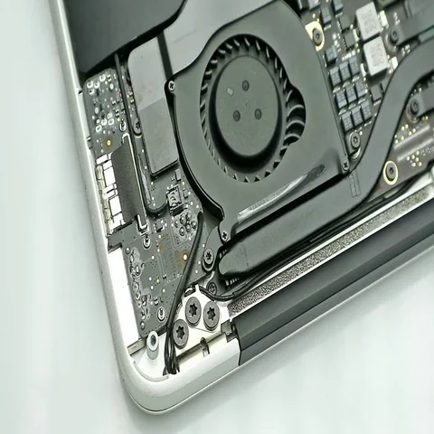 Laptop power on. Close up. Stock Footage 69488738