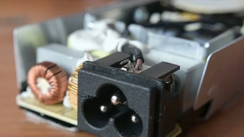 Laptop power supply Stock Footage 187192189
