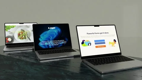 Laptop Presentation Mockup for After Effects 스톡 After Effects
