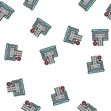 Laptop program vector seamless pattern イラスト素材