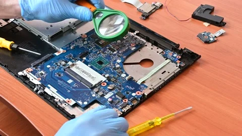 Laptop repair Stock Footage 181524611