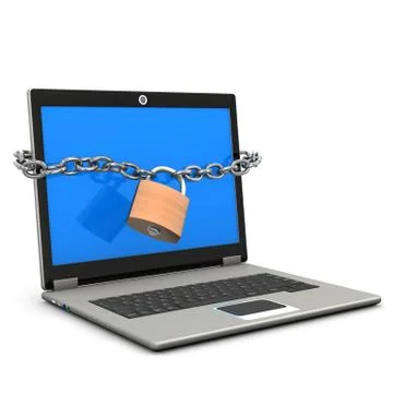 Laptop safety Illustrazione stock
